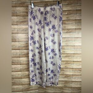 Eberjey 100% Silk Pajama Pants Sz M